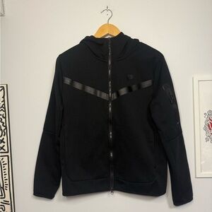 Black Nike Tech Zip-Up Hoodie Mens Medium